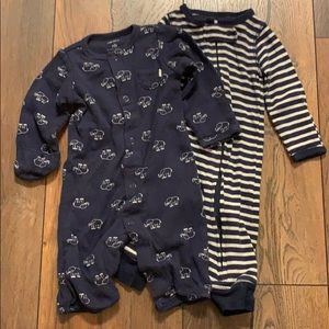 Two Piece Long Sleeved Footless Onsies